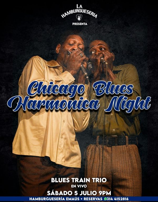 Chicago Blues Harmonica Night -  Blues Train Trio